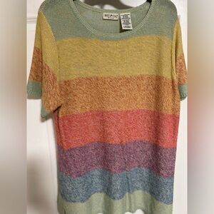 Rainbow knit sweater
